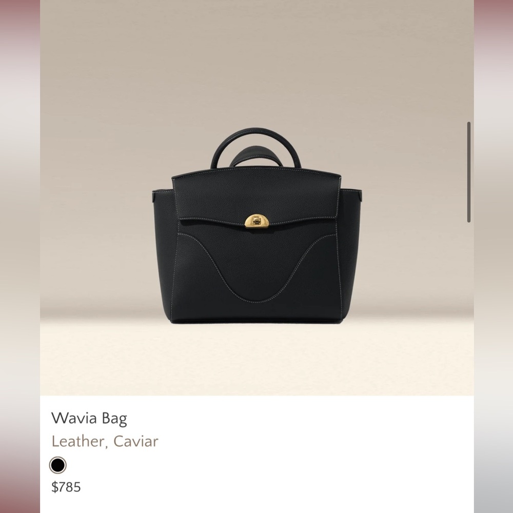 Oleada Wavia bag leather caviar 13”